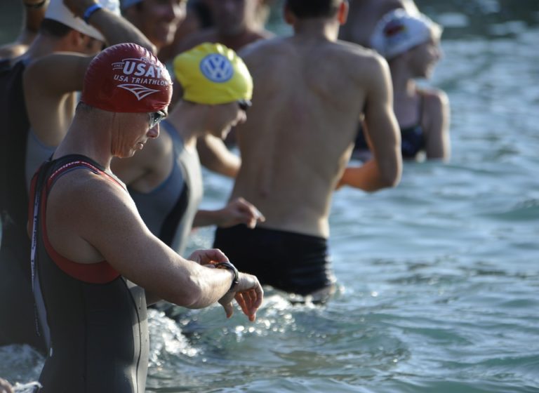 triathlon swim start