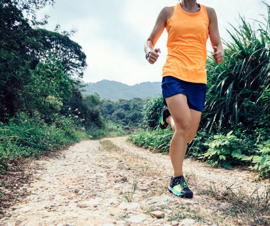 Xterra runner on trail